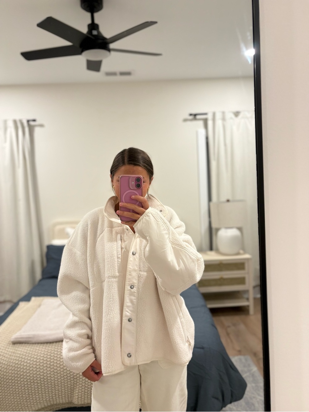 The North Face Cragmont Snap Front Fleece Jacket Cream XXXL